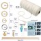 DIY Macrame Kit for Adults Beginners Craft for Making 3 Macrame Plant Hangers Macrame Wall Decor Macrame Supplies Wooden Beads Wooden Rings Metal Rings Macrame Kits for Starter